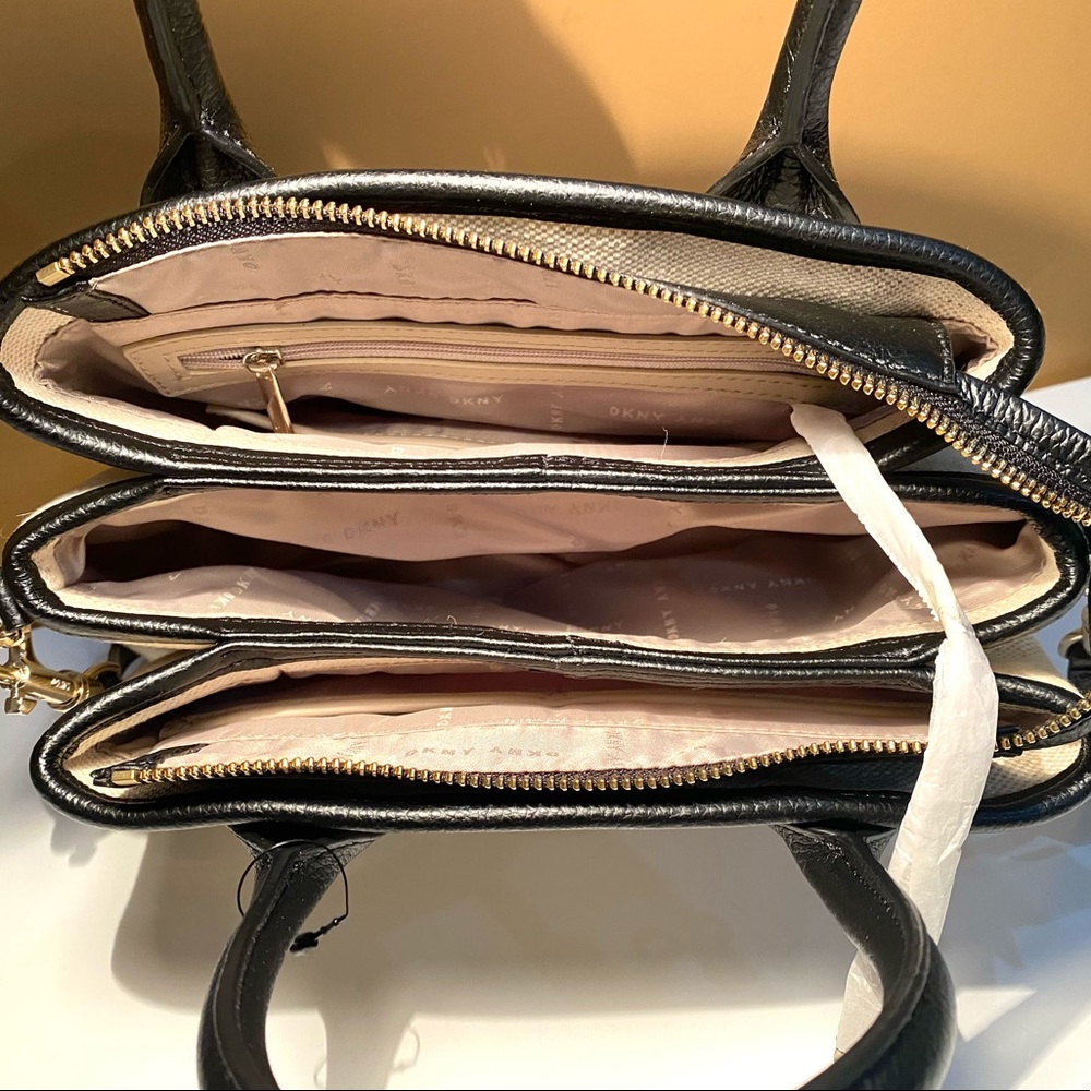 New DKNY Hutton Canvas Satchel Bag with Shoulder Strap (Store Return) - Picture 8 of 16